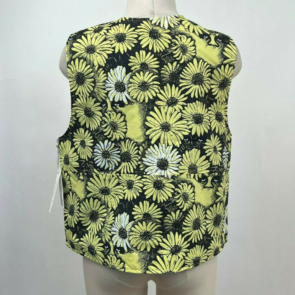 OBEY Floral Yellow and Black Vest - Picture 5 of 7